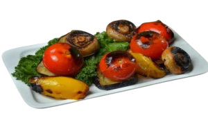 Legume la gratar kızarmış sebyzeler